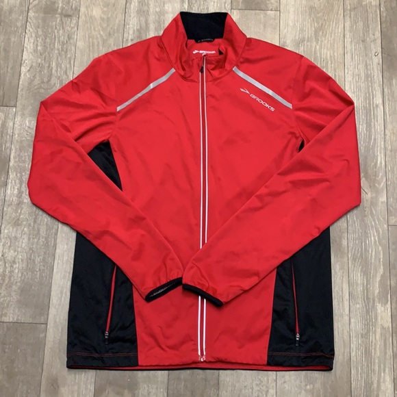 Brooks Jackets & Coats Mens Brooks Running Reflective Active Performance Jacket Poshmark